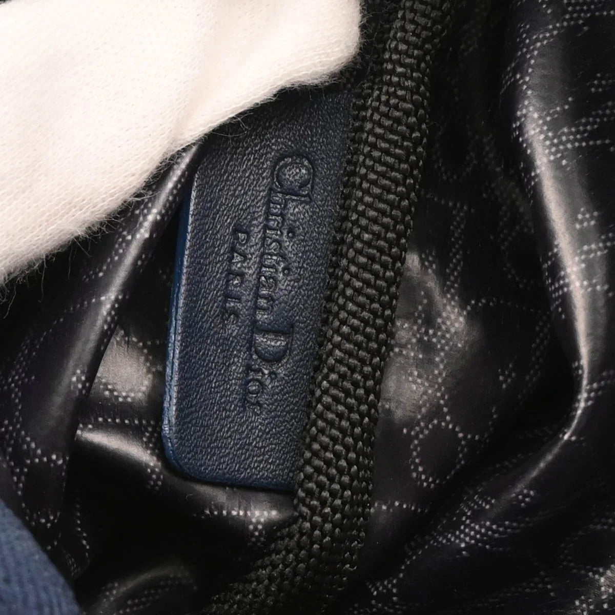 Christian Dior 2003 Navy Trotter Handbag