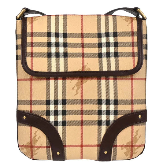 Burberry Beige House Check Shoulder Bag