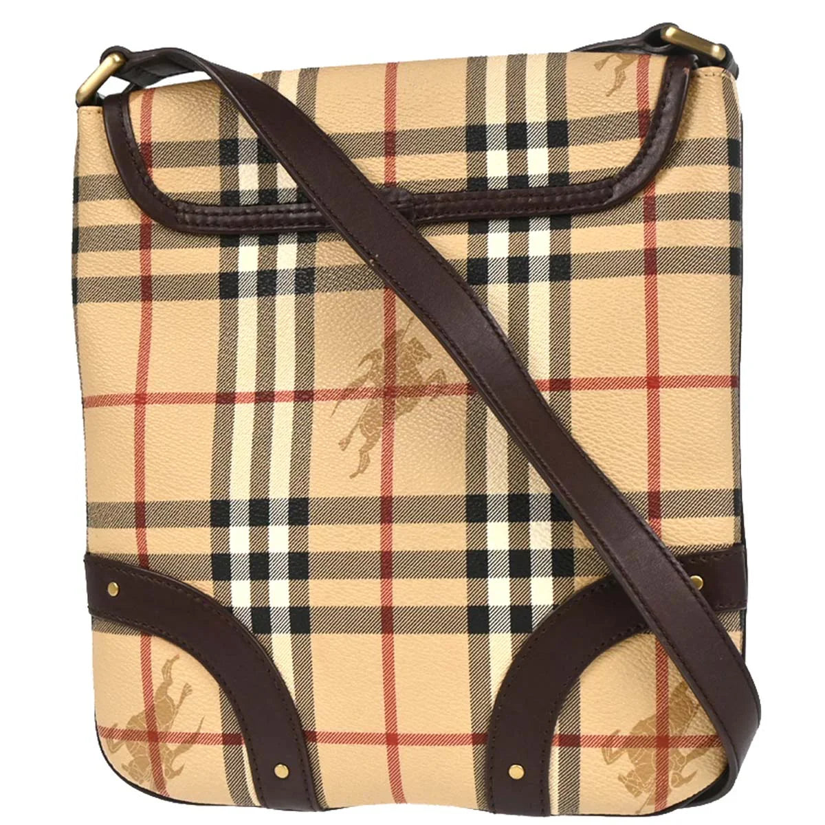 Burberry Beige House Check Shoulder Bag