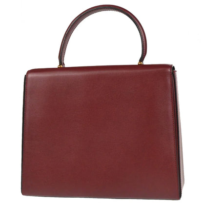 Cartier Bordeaux Leather Must de Cartier Handbag