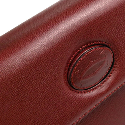 Cartier Bordeaux Leather Must de Cartier Handbag