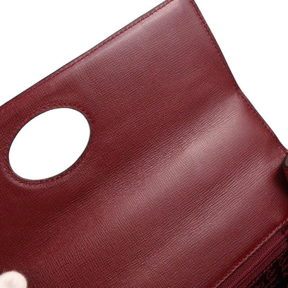 Cartier Bordeaux Leather Must de Cartier Handbag
