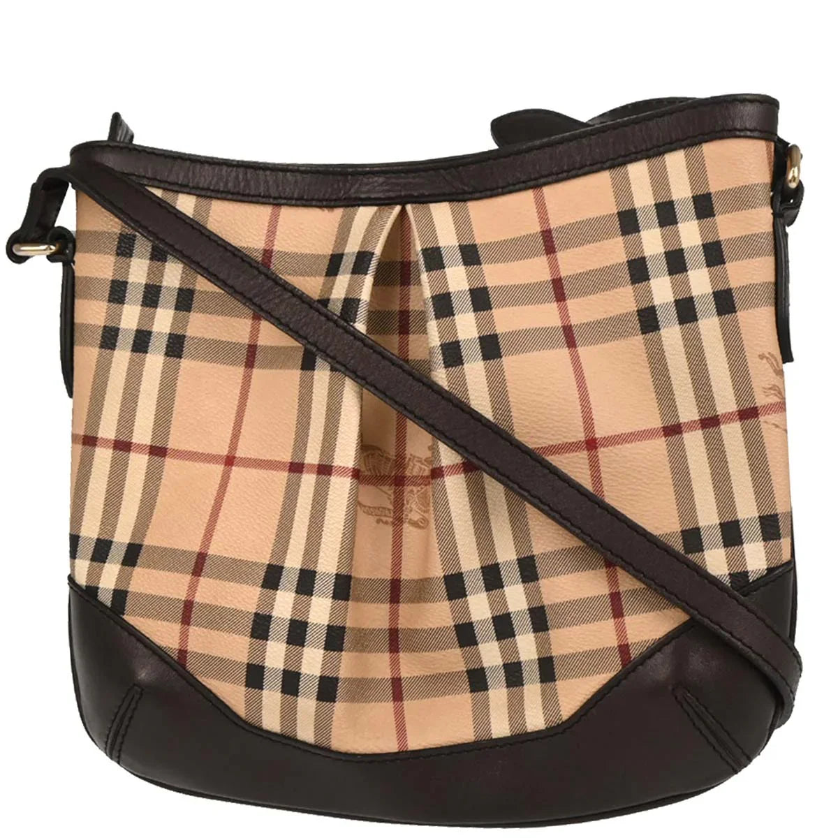 Burberry Beige House Check Shoulder Bag