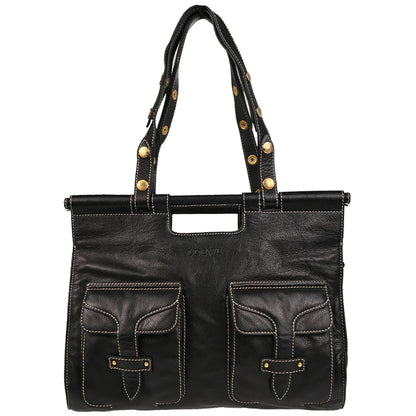 Loewe Black Leather Handbag