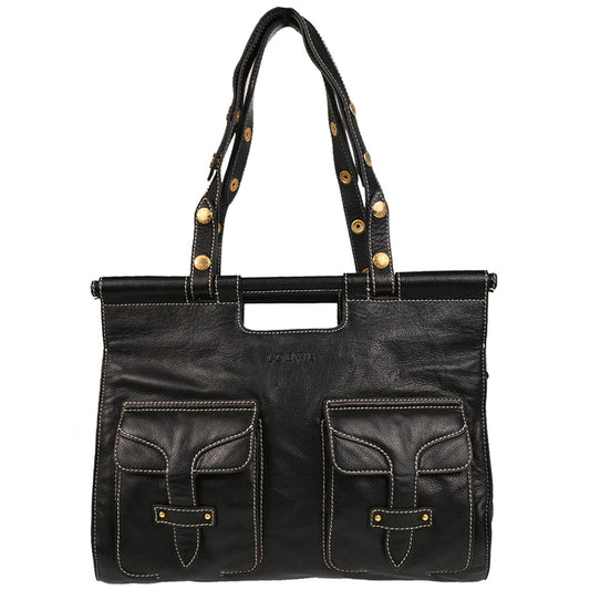 Loewe Black Leather Handbag