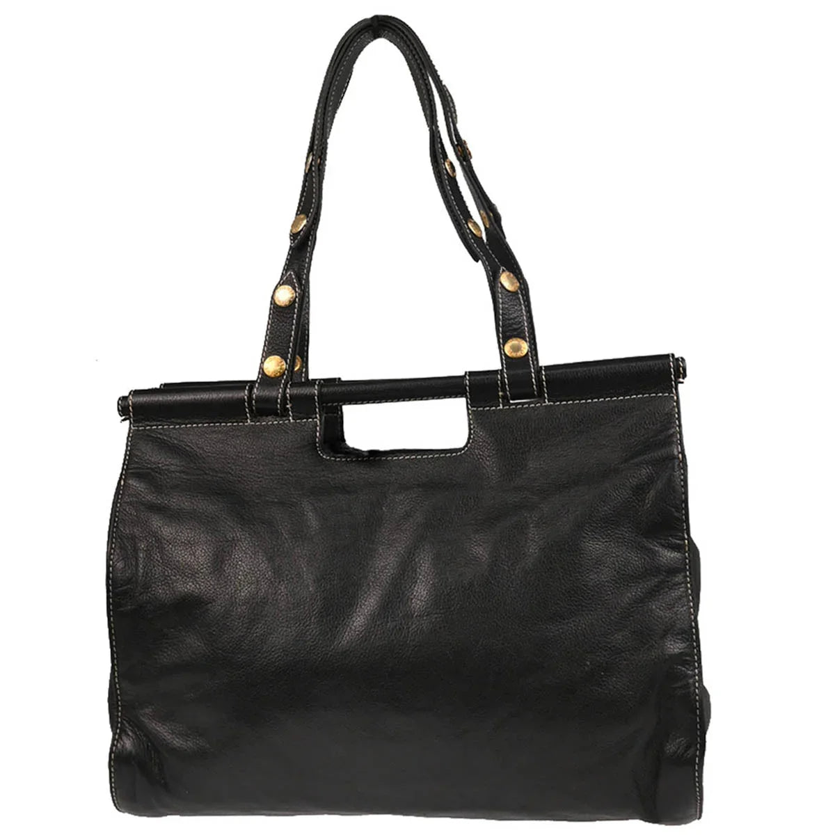 Loewe Black Leather Handbag