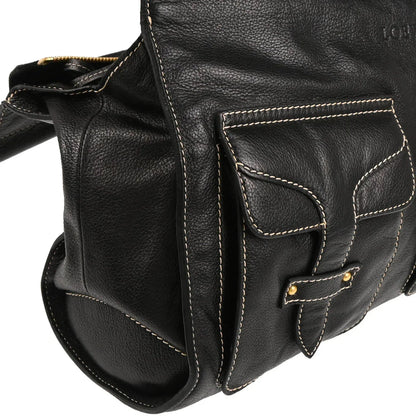 Loewe Black Leather Handbag