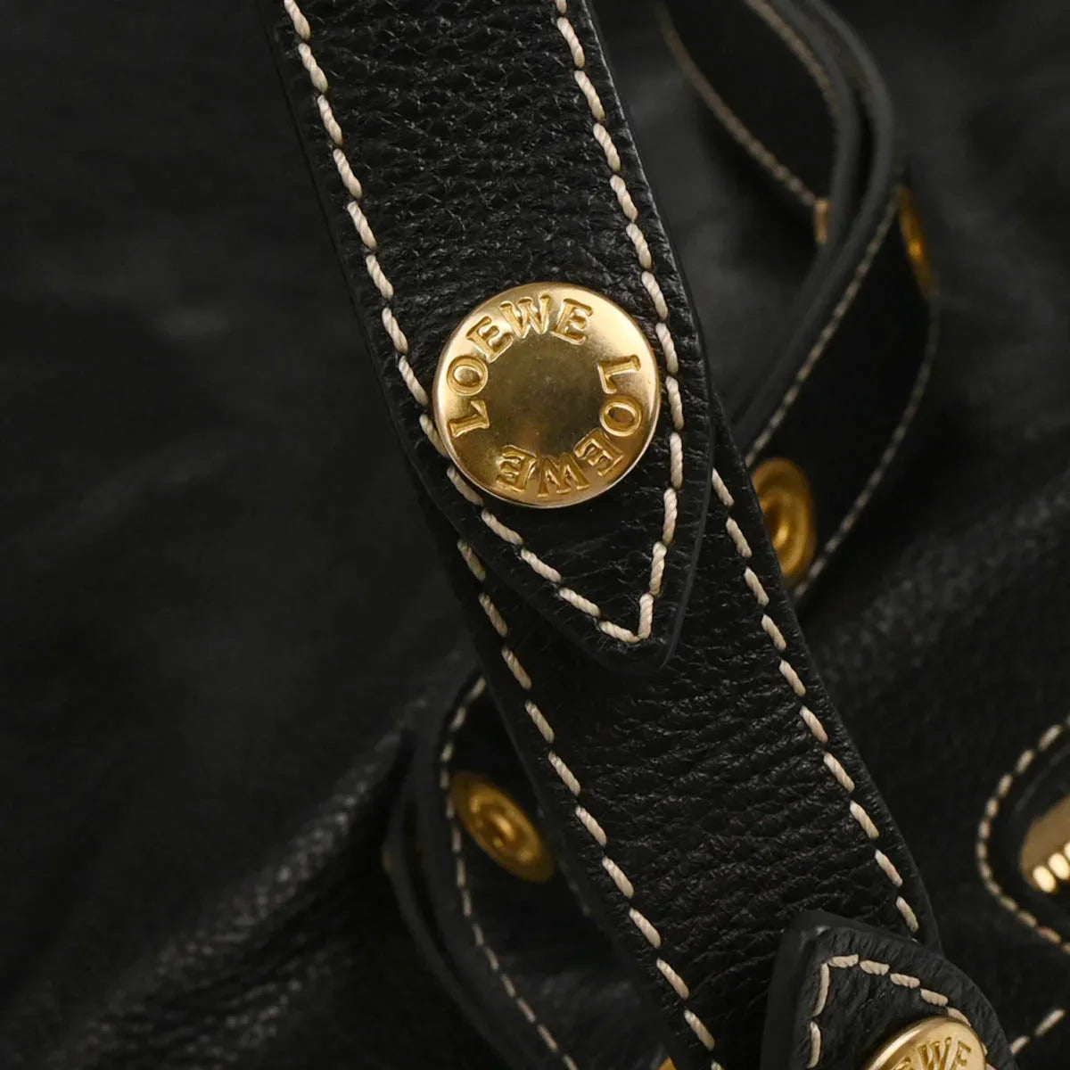 Loewe Black Leather Handbag
