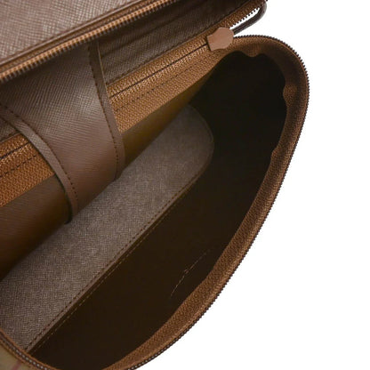 Burberrys Beige Canvas Burberry Check Shoulder Bag