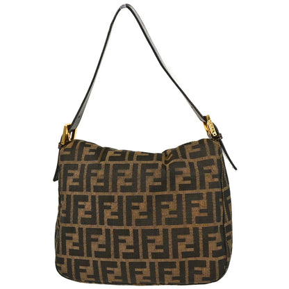Fendi 1990s Brown Canvas Zucca Handbag