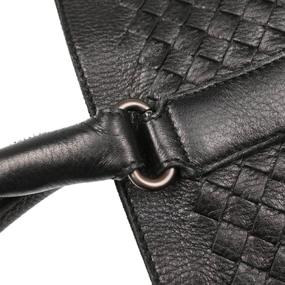 Bottega Veneta Black Intrecciato Tote Handbag