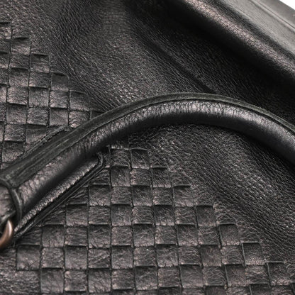 Bottega Veneta Black Intrecciato Tote Handbag