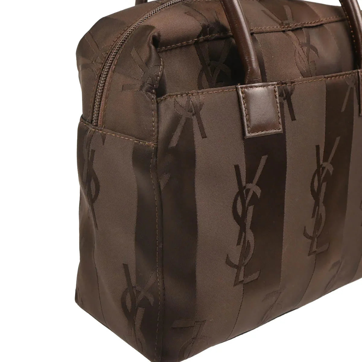 Yves Saint Laurent Brown Nylon Handbag