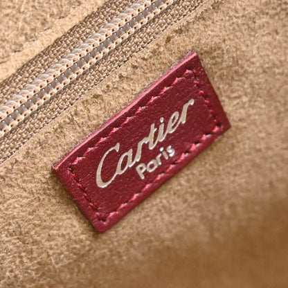 Cartier Bordeaux Patent Leather Happy Birthday Handbag