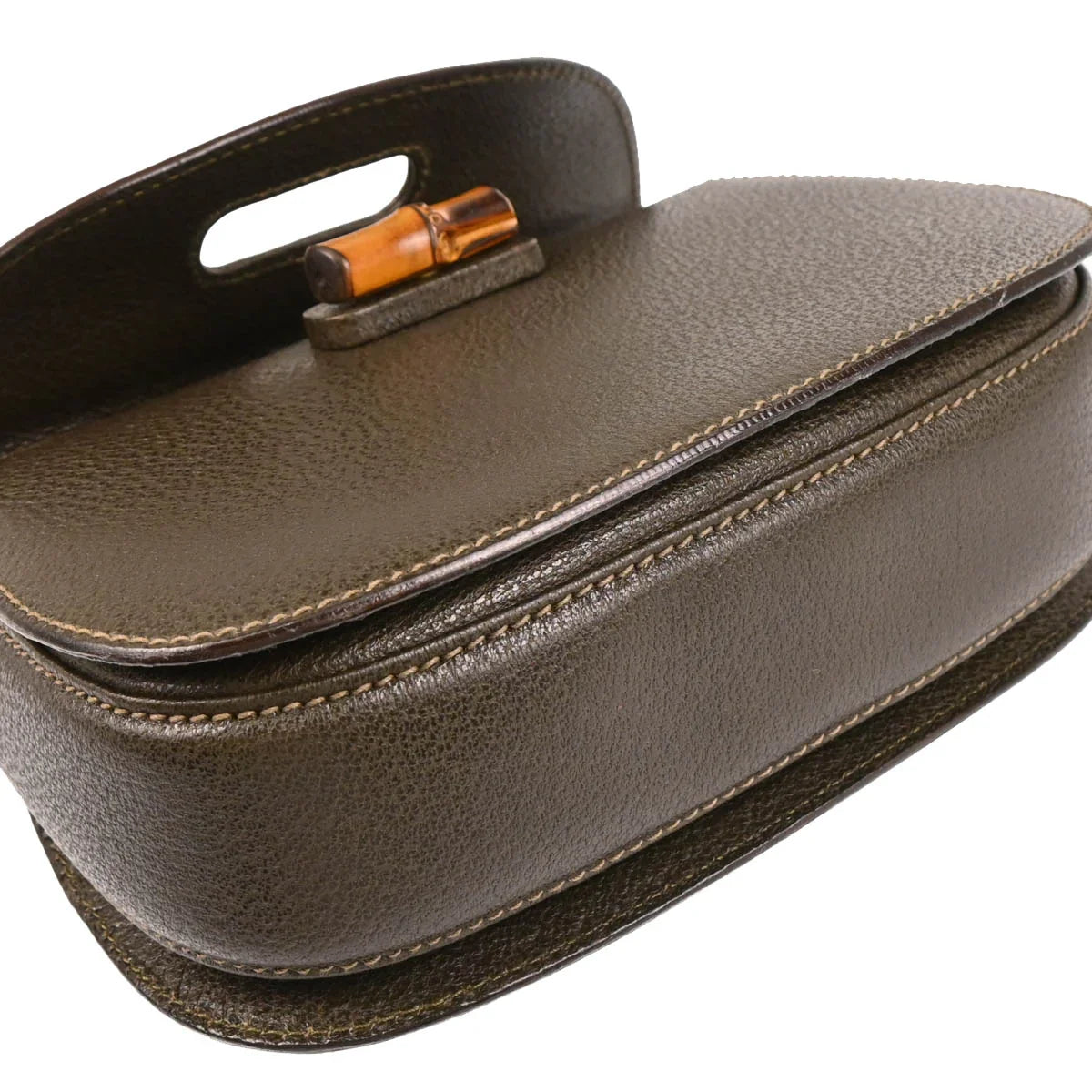 Gucci 1970-1990s Pigskin Bamboo Handbag