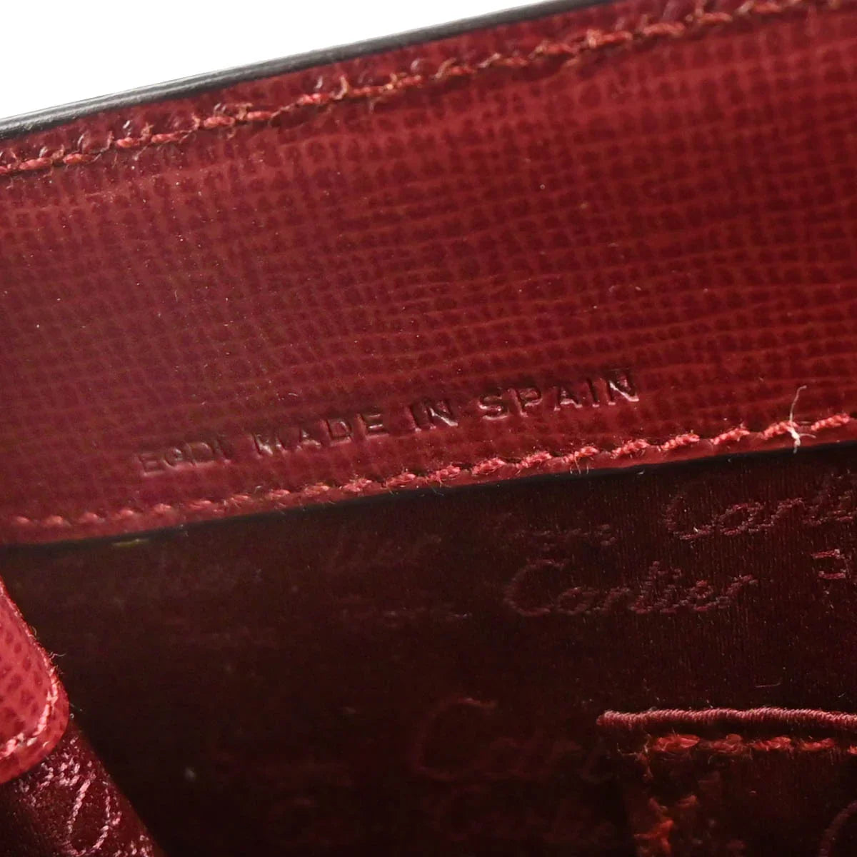 Cartier Bordeaux Leather Must de Cartier Handbag