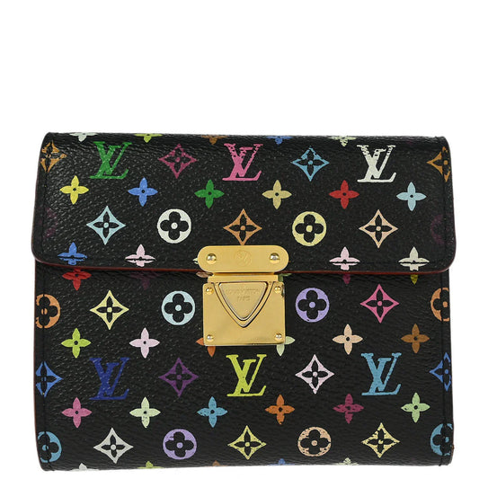 Louis Vuitton 2005 Black Multicolor Portefeuille Koala Wallet M58015