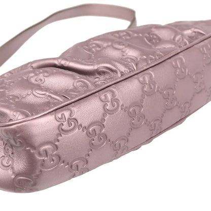 Gucci Metallic Light Purple Leather Handbag