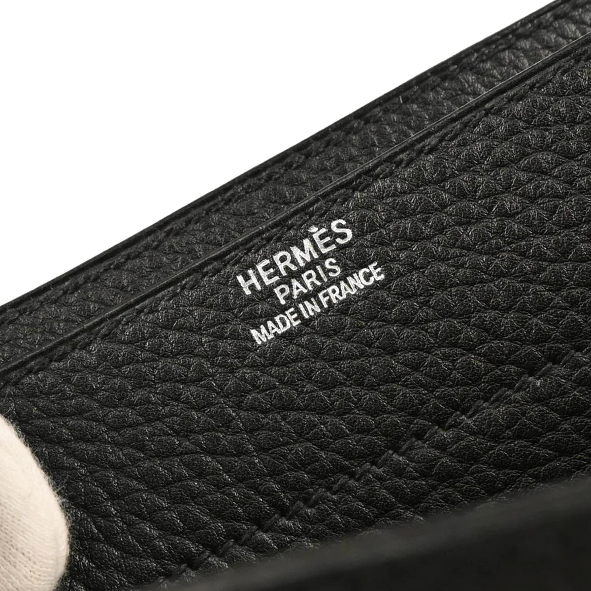 Hermes 2005 Black Fjord Sac a Depeches 41 Business Handbag
