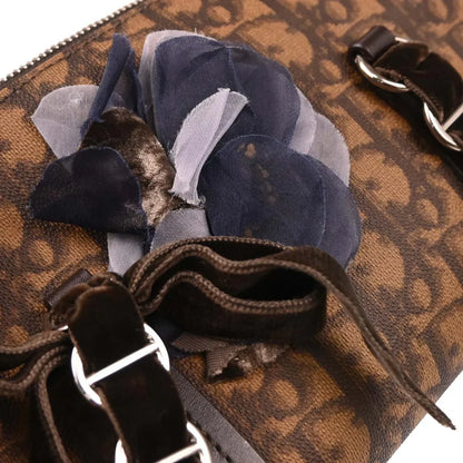 Christian Dior Brown PVC Trotter Romantic Handbag