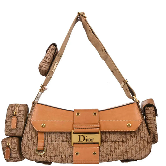 Christian Dior Brown Trotter Street Chic Columbus Shoulder Bag