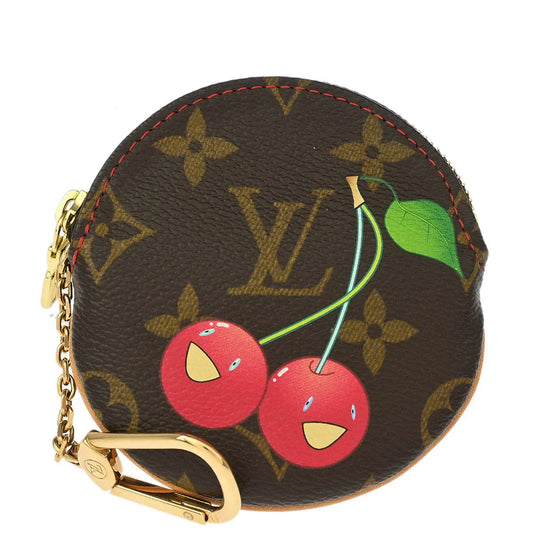 Louis Vuitton 2005 Cherry Porte Monnaie Rond Coin Case Wallet M95043