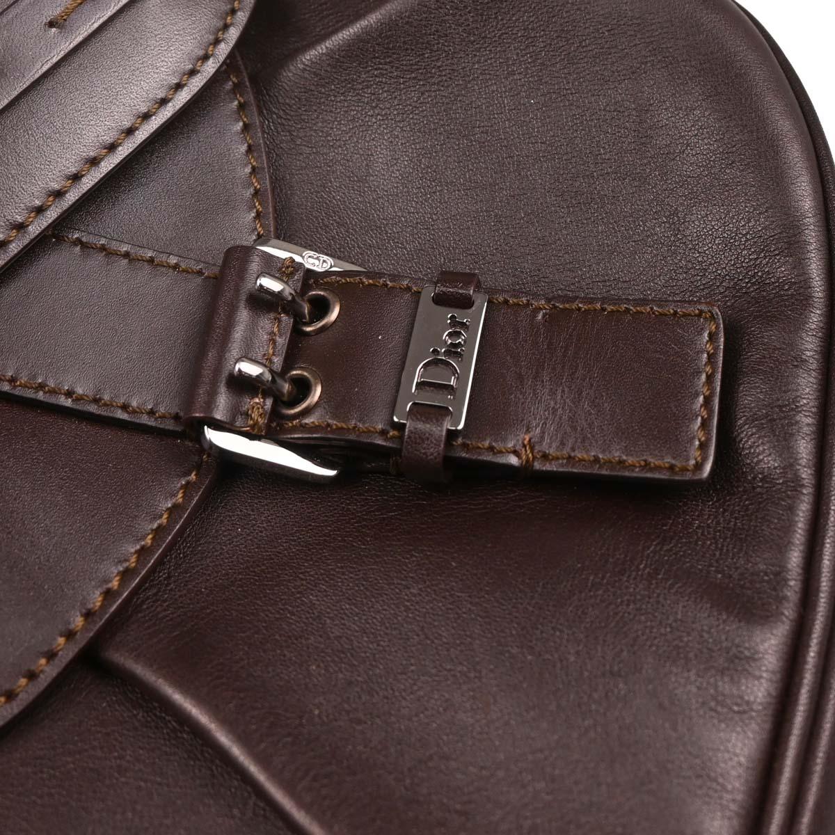 Christian Dior 2002 Brown Leather Handbag