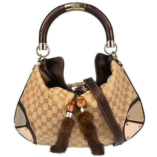 Gucci Beige GG Indy 2way Shoulder Handbag