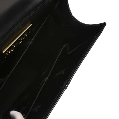 Yves Saint Laurent Black Leather 2way Shoulder Handbag