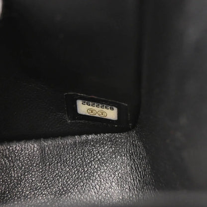 Chanel 2003-2004 Black Calfskin Small Classic Double Flap Shoulder Bag