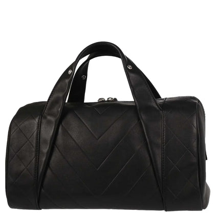 Chanel 2005-2006 Black Lambskin Chevron Handbag