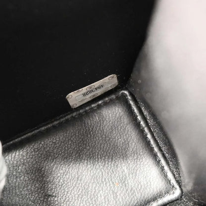 Chanel 1996-1997 Black Canvas Chain Handbag