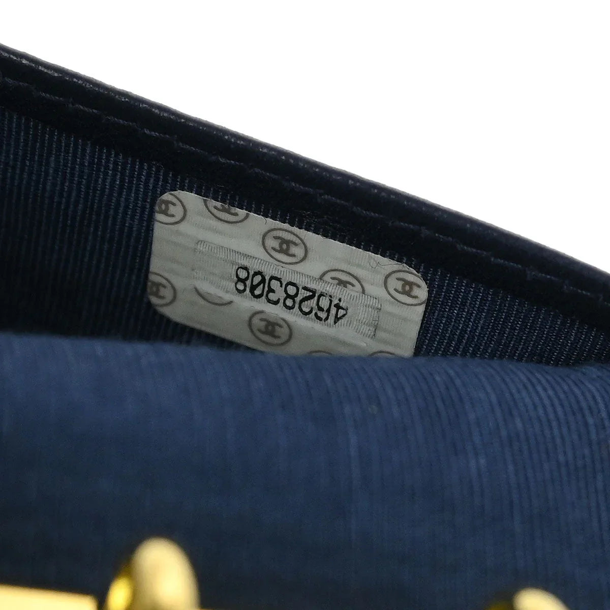 Chanel 1996-1997 Indigo Denim Note Book Cover Small Good