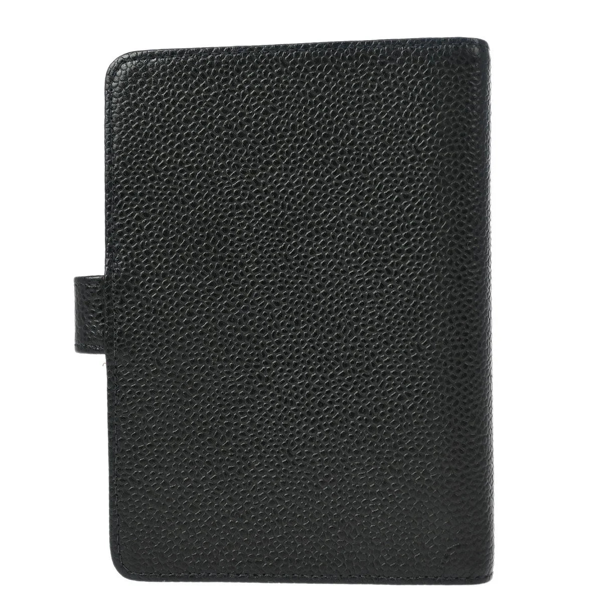 Chanel 2001-2003 Black Caviar Note Book Cover Small Good