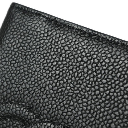 Chanel 2001-2003 Black Caviar Note Book Cover Small Good