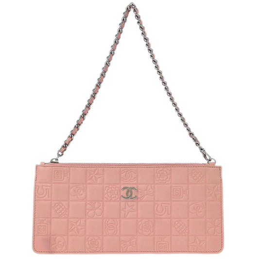 Chanel 2004-2005 Pink Lambskin Icon Handbag