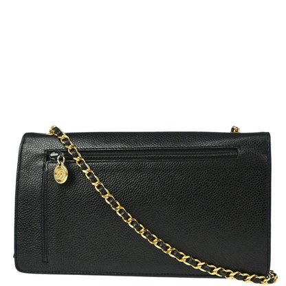 Chanel 1994-1996 Black Caviar Wallet on Chain WOC