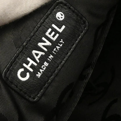 Chanel 2005-2006 Pink Black Calfskin Cambon Ligne Crossbody Bag