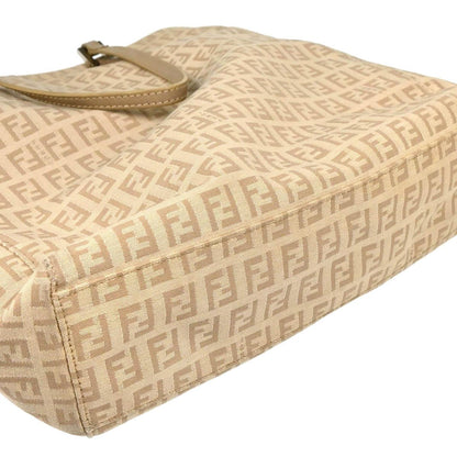 Fendi 2004 Beige Canvas Zucchino Tote Handbag