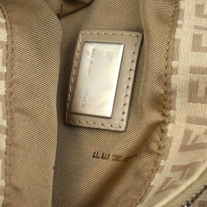 Fendi 2004 Beige Canvas Zucchino Tote Handbag