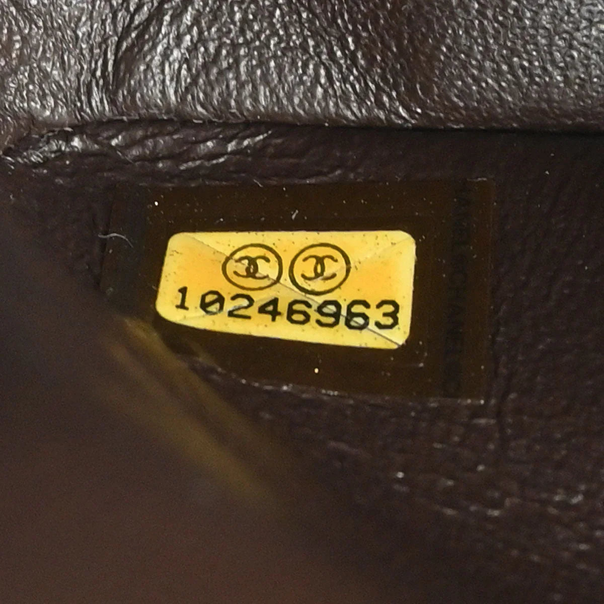 Chanel 2005-2006 Dark Brown Lambskin Medium Classic Double Flap Shoulder Bag
