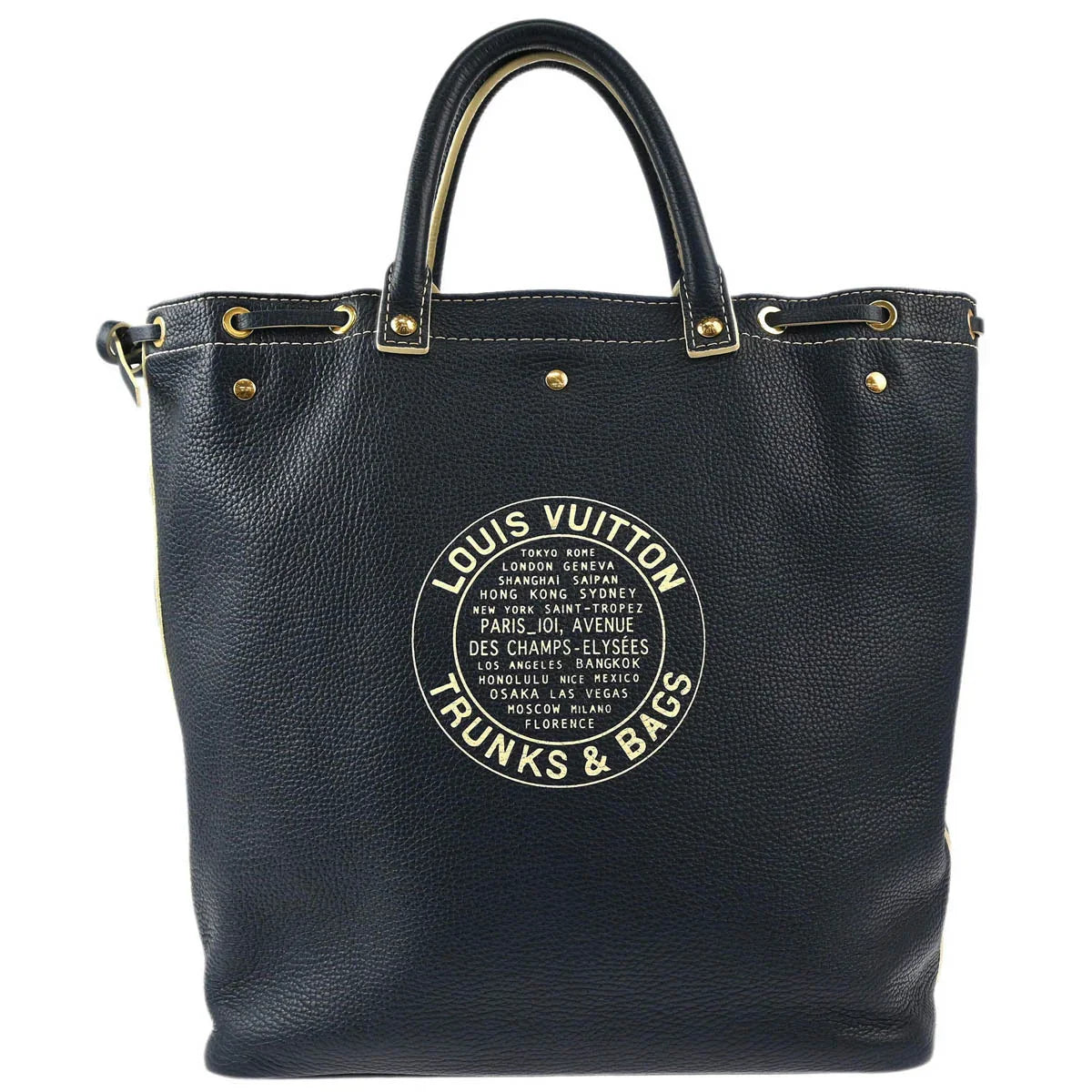 Louis Vuitton 2006 Navy Tobago T & B Shoe Bag Handbag M95149