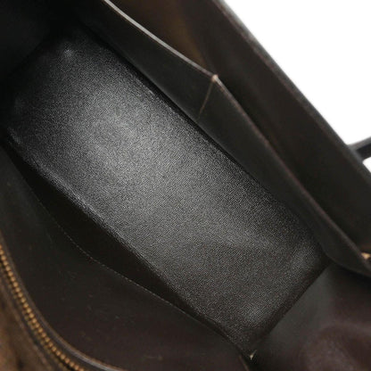Hermes * Marron Fonce Ostrich Drag 27 Handbag