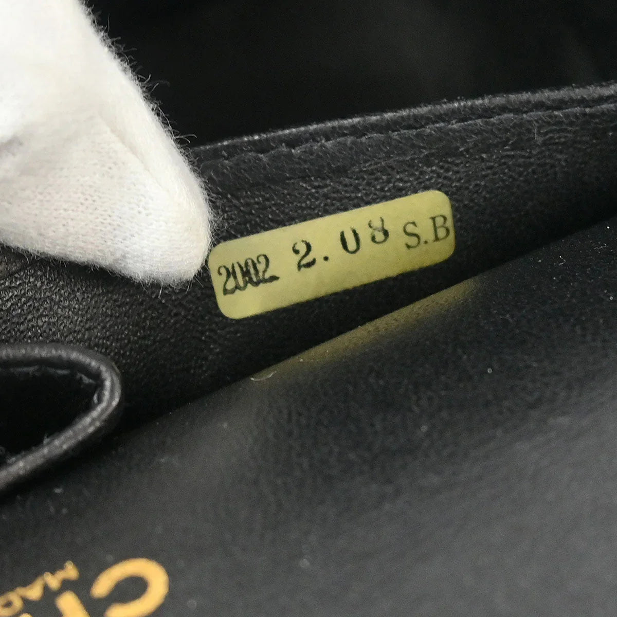 Chanel 2001-2003 Black Caviar Medium Classic Double Flap Shoulder Bag