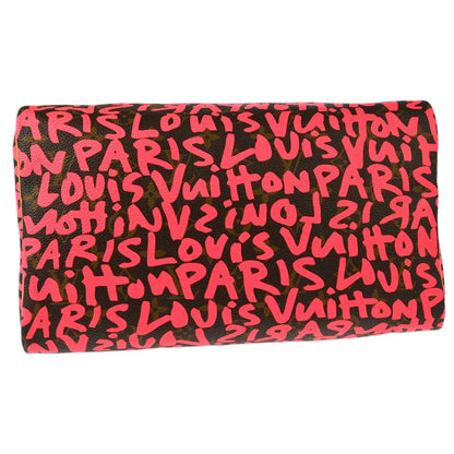 Louis Vuitton 2008 Pink Monogram Graffiti Speedy 30 Handbag M93704