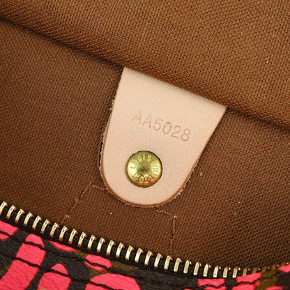 Louis Vuitton 2008 Pink Monogram Graffiti Speedy 30 Handbag M93704