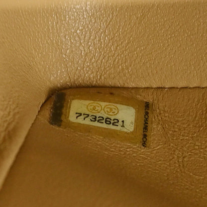 Chanel 2002-2003 Beige Caviar Medium Classic Double Flap Shoulder Bag