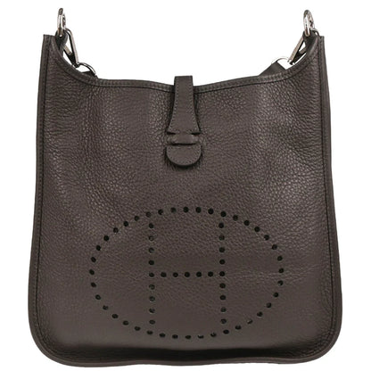 Hermes 2004 Ebene Taurillon Clemence Evelyne 1 PM Shoulder Bag