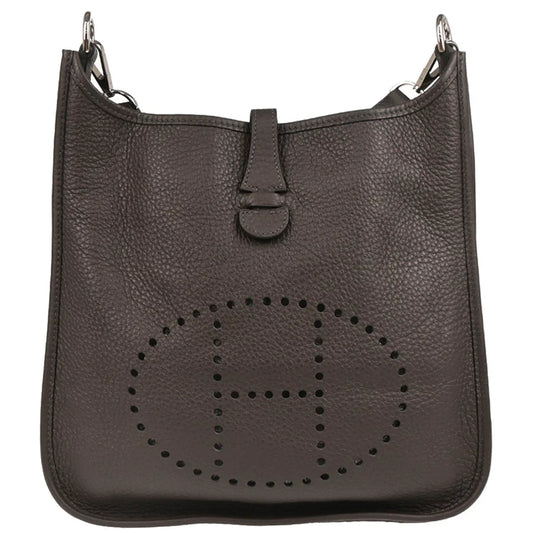 Hermes 2004 Ebene Taurillon Clemence Evelyne 1 PM Shoulder Bag