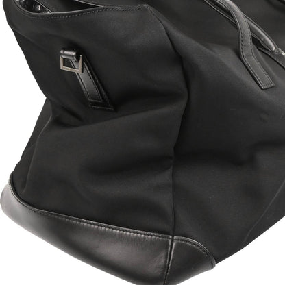 Gucci Black Canvas 2way Duffle Shoulder Handbag